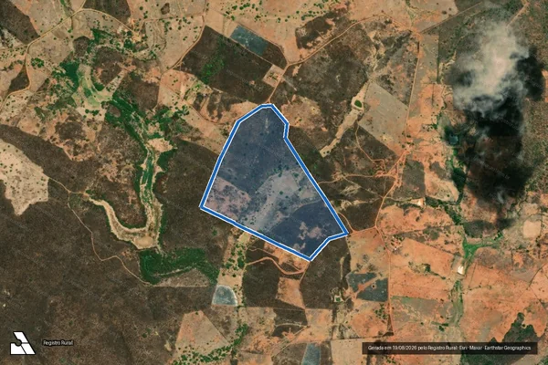 Imagem de satélite de SITIO ESPIRITO SANTO FAZENDA RIACHO DO CAIPORA - PARTE 02 em Santa Filomena - PE