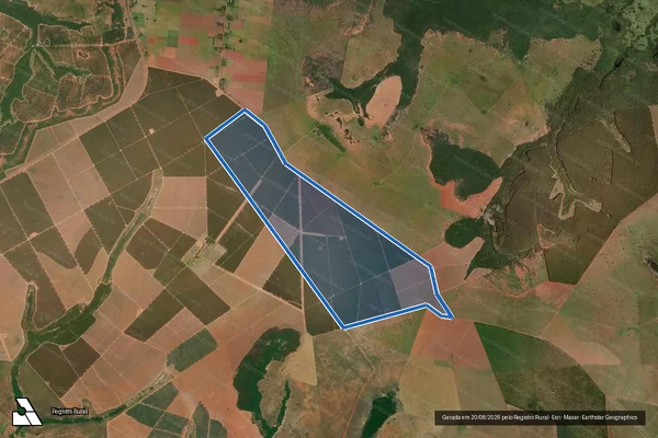 Imagem de satélite de Fazenda Conquista - Parte 1 em Paranaíba - MS