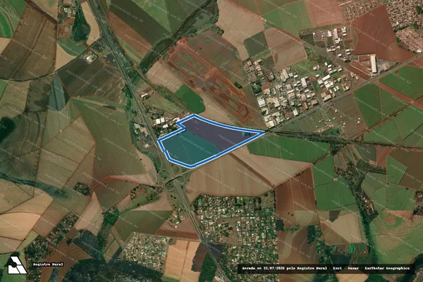 Imagem de satélite de SITIO NOSSA SENHORA APARECIDA - FAZENDA MATA VERDE em Jardinópolis - SP
