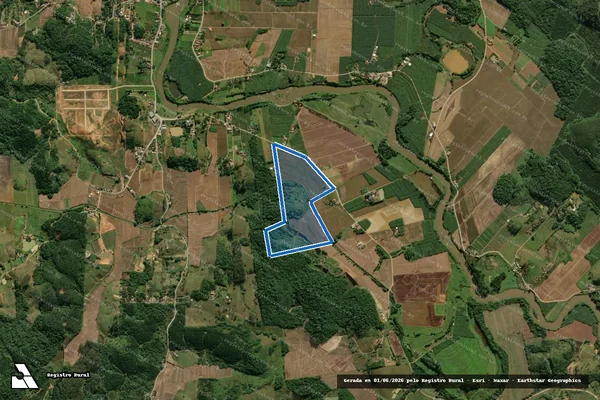Imagem de satélite de Fazenda MI 516 - Parcela 1 em Guaramirim - SC