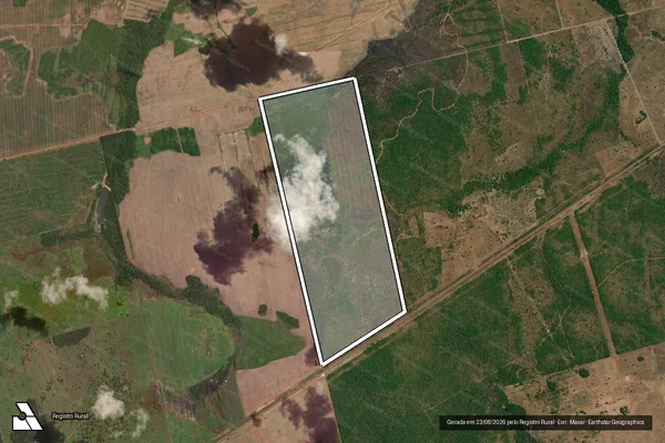 Imagem de satélite de Unificaçao dos Lotes 52, Glebas 01, 01-A e 01-C do Loteamento Cana Brava - 001 em Cristalândia - TO
