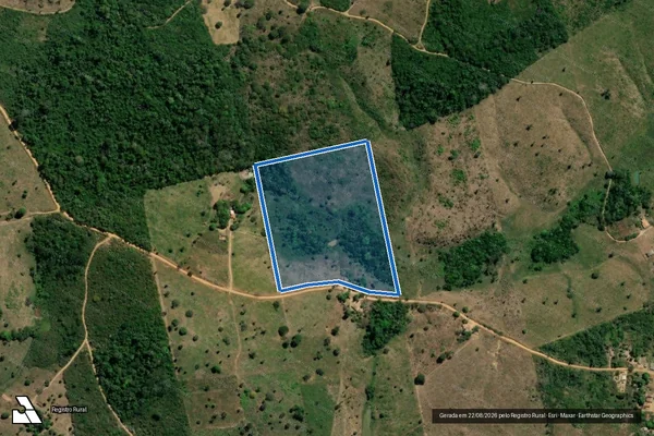 Imagem de satélite de PA. MURAJUBA LOTE 36 - Parte 1 em Marabá - PA