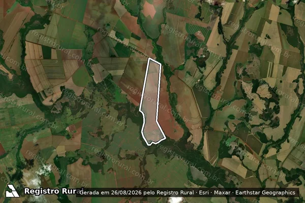 Imagem de satélite de FAZENDA LAGEADO em Rio Brilhante - MS