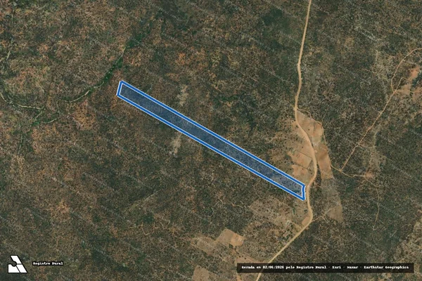 Imagem de satélite de PROJETO DE ASSENTAMENTO SANTA ROSA ? LOTE 6 - Parte 1 em Fernando Pedroza - RN