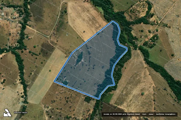 Imagem de satélite de Fazenda Santa Barbara - 001 em Vazante - MG