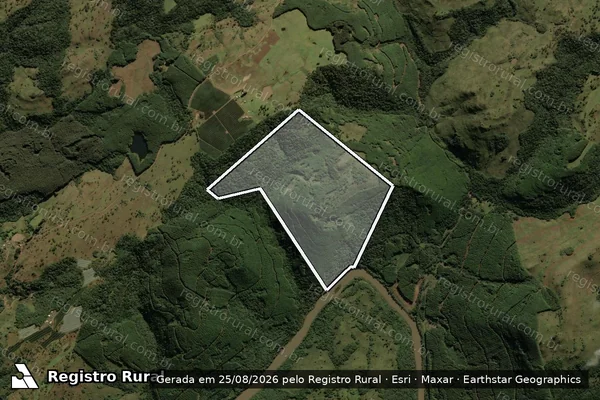 Imagem de satélite de Fazenda São João do Pelotas - Parcela 1 em São Joaquim - SC