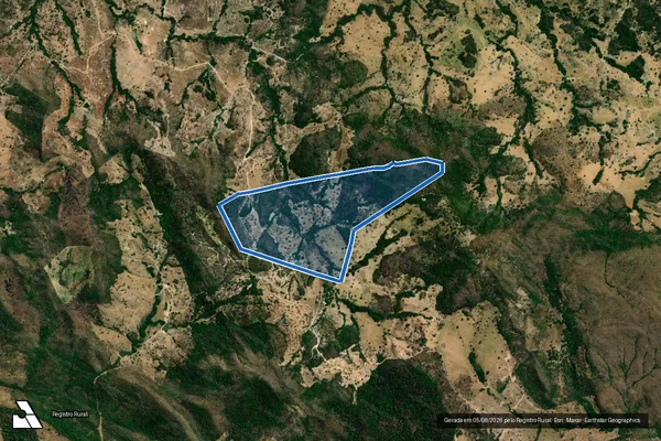 Imagem de satélite de FAZENDA PEDRA PRETA - Parte 1 em Goiás - GO