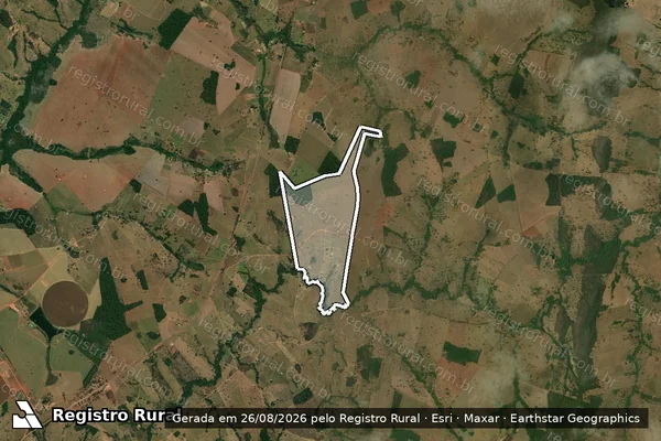 Imagem de satélite de FAZENDA SANTA LUZIA - 001 em Aurilândia - GO