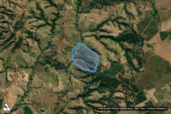 Imagem de satélite de FAZENDA PARAÍSO, lugares MORCEGO e LAGOA DOS ESTULANOS - Parte 1 em Carmo do Paranaíba - MG