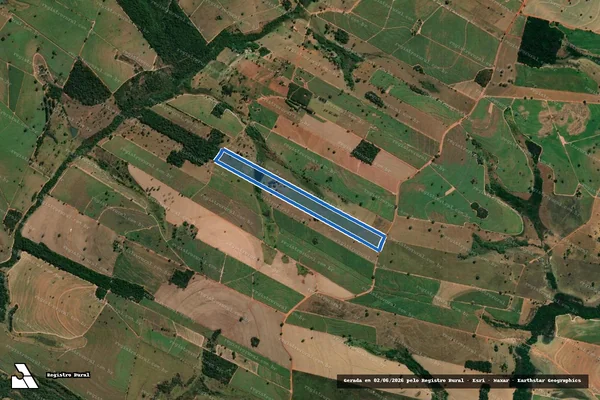 Imagem de satélite de ESTANCIA LAGOA AZUL - Parte 2 em Gastão Vidigal - SP