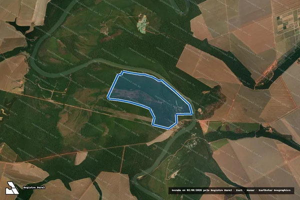Imagem de satélite de FAZENDA OURO BRANCO I - Fazenda Ouro Branco I - Parte 1D em Sorriso - MT