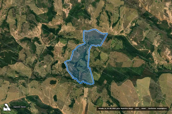 Imagem de satélite de Fazenda Engenho - PARCELA 02 em Dores do Indaiá - MG