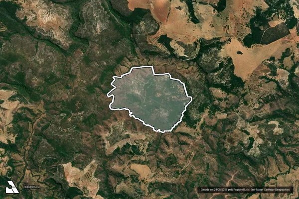 Imagem de satélite de Fazenda Mestre Antônio - Parte 1 em Presidente Olegário - MG