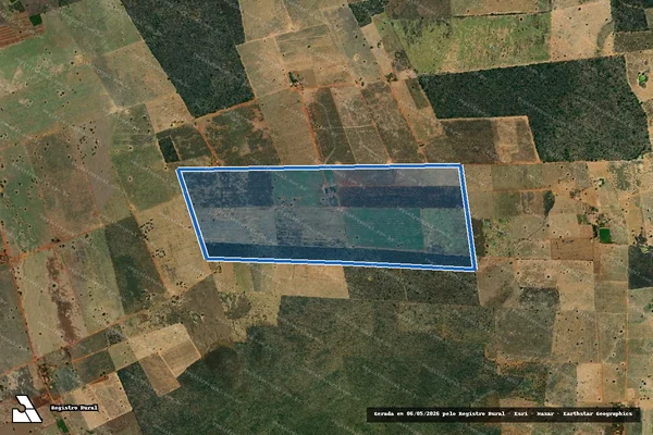 Imagem de satélite de FAZENDA SANTA EDUVIRGENS - 001 em Wanderley - BA