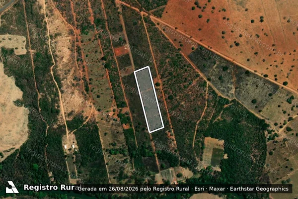 Imagem de satélite de FAZENDA ESTÂNCIA DO URUCUIA - Gleba 04 em Buritis - MG