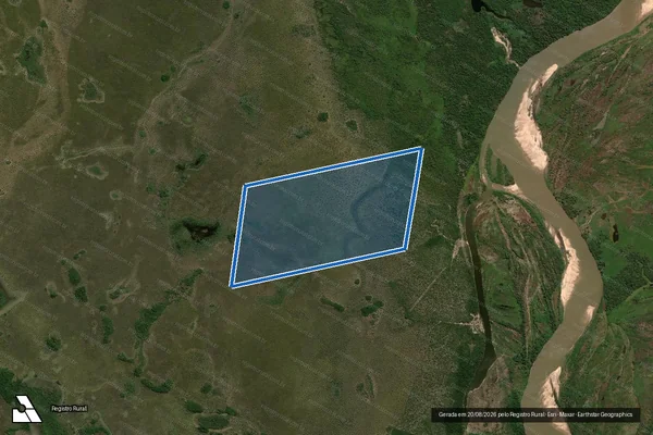 Imagem de satélite de NATAL APARECIDO DELIBERALLI E OUTROS ? LOTE 19 - Parte 1 em Novo Santo Antônio - MT