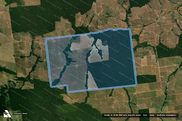 Imagem de satélite de Fazenda Recanto do Sinuelo em Juína - MT
