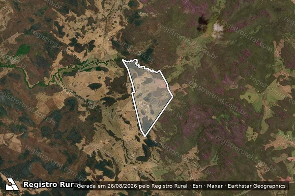 Imagem de satélite de Fazenda Maravilha em Divinópolis de Goiás - GO