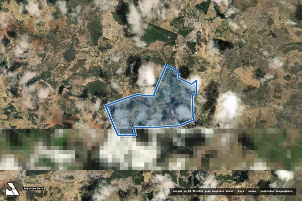 Imagem de satélite de FAZENDA SEGREDO E BOA SORTE - 001 em Ibiquera - BA