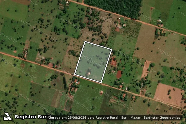Imagem de satélite de PROJETO CASULO SANTANA E SANTA EMILIA - Lote 42 em Brasilândia - MS