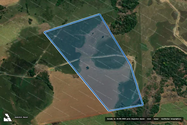Imagem de satélite de Fazenda Três Lagoas - PARCELA 02 em Acreúna - GO