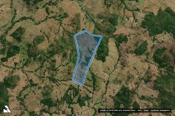 Imagem de satélite de FAZENDA SÃO BENTO DE CIMA, LUG DEN FAZENDA FORMOSA - Parte 1 em Pontalina - GO
