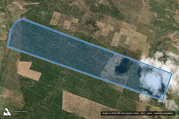 Imagem de satélite de Fazenda Mato Grosso L-08 A - Parte 1 em Itapicuru - BA