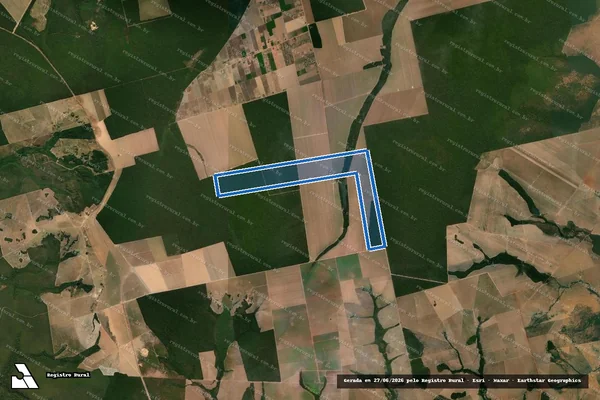 Imagem de satélite de FAZENDA TERRA NOVA - Parte 1 em Gaúcha do Norte - MT