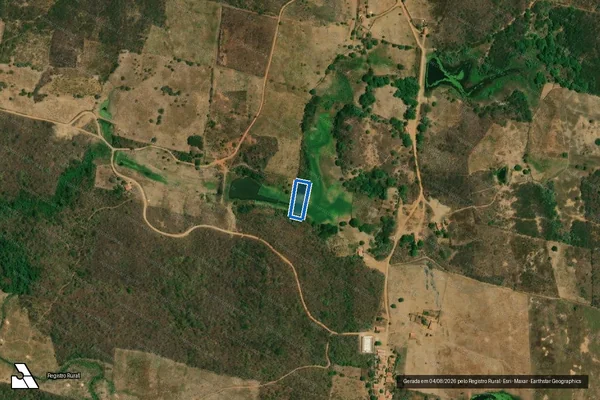 Imagem de satélite de SÍTIO CATOLÉ ? LOTE 3009 - Parte 1 em Jaguaribe - CE