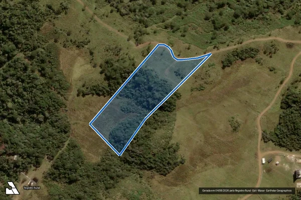 Imagem de satélite de FAZENDA CAMPO DOS PADRES - Parte 7 em Urubici - SC