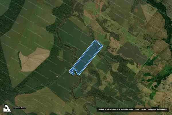 Imagem de satélite de FAZENDA ADAMANTINA (PARTE) - FAZENDA ADAMANTINA (PARTE)-2 em Engenheiro Beltrão - PR