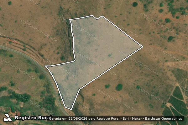 Imagem de satélite de FAZENDA VAI-VEM - Gleba 01 em Entre Folhas - MG