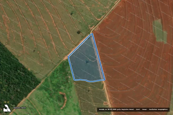 Imagem de satélite de Fazenda Shangri-la - Gleba A em Santo Anastácio - SP