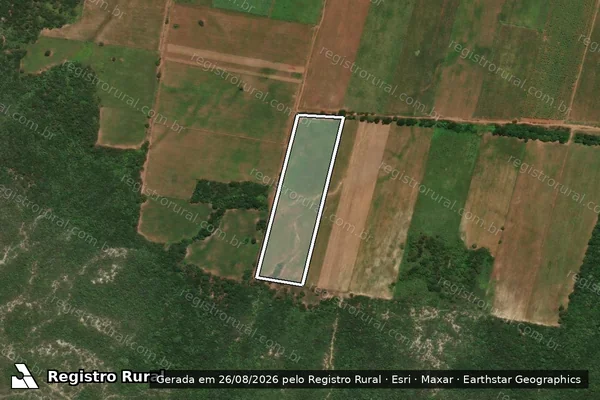 Imagem de satélite de Projeto de Assentamento Recanto da Esperança ? Lote 67 - Parte 1 em Mossoró - RN