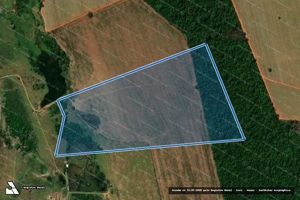 Imagem de satélite de FAZENDA ÁGUA BRANCA - Gleba III em Itapaci - GO
