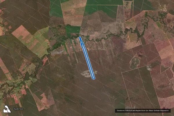 Imagem de satélite de Lote 17 - Projeto de Assentamento Boa Esperança - Parte 1 em Verdelândia - MG