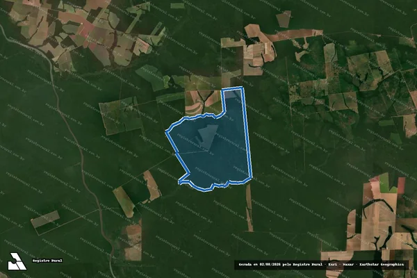 Imagem de satélite de FAZENDA SANTA CRUZ em Porto dos Gaúchos - MT