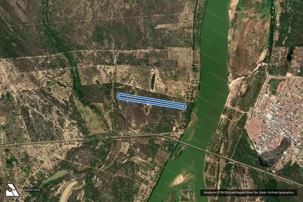 Imagem de satélite de FAZENDA BARRA - 01 em Bom Jesus da Lapa - BA