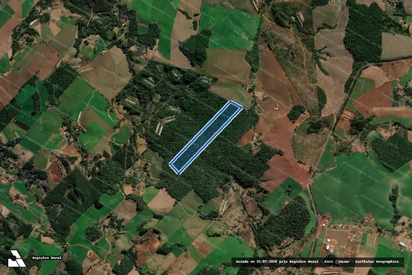 Imagem de satélite de Área Pocinho - Parcela 1 em Xaxim - SC