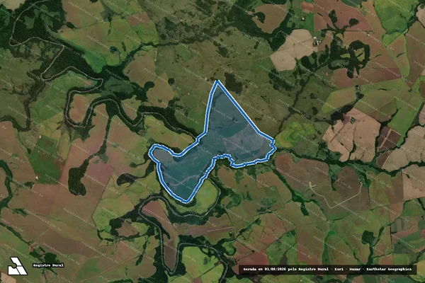 Imagem de satélite de - Área do Acampamento em São Miguel das Missões - RS