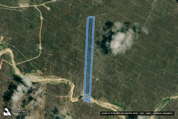 Imagem de satélite de Sitio Rio dos Angicos - Parte 1 em Caiçara do Rio do Vento - RN