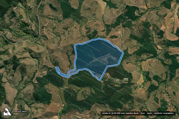 Imagem de satélite de Fazenda do Carmo - Parte 1 em Juiz de Fora - MG