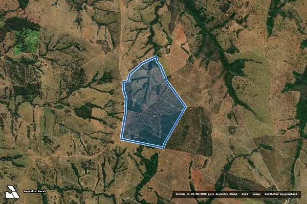 Imagem de satélite de FAZ VALE DO MORRO DA MESA - Parte 1 em Ivolândia - GO