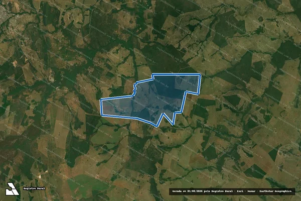 Imagem de satélite de FAZENDA POTREIRO em Bonito - MS