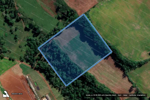 Imagem de satélite de Lote Rural nº. 57, da Fazenda Chapecó - GLEBA 01 em Quilombo - SC