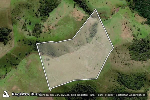 Imagem de satélite de Fazenda Sedutora - Parte 1 em Itanhém - BA