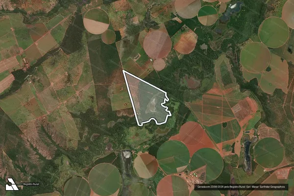 Imagem de satélite de Fazenda Encantada - 001 em Paracatu - MG