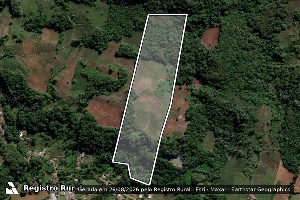 Imagem de satélite de Área Vilson - Parte 1 em Cerro Branco - RS