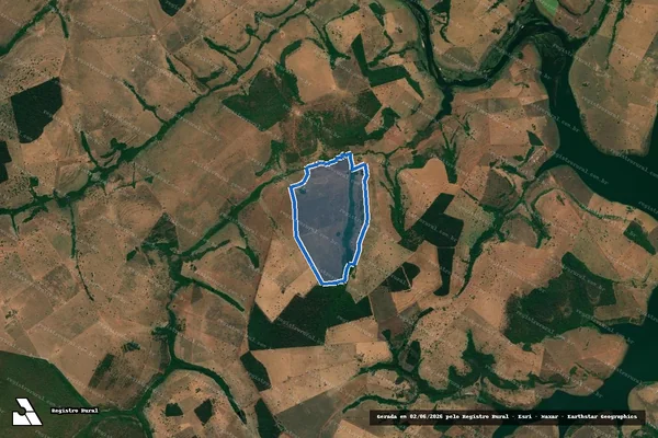 Imagem de satélite de FAZENDA BARREIRO - Parte 1 em Itarumã - GO