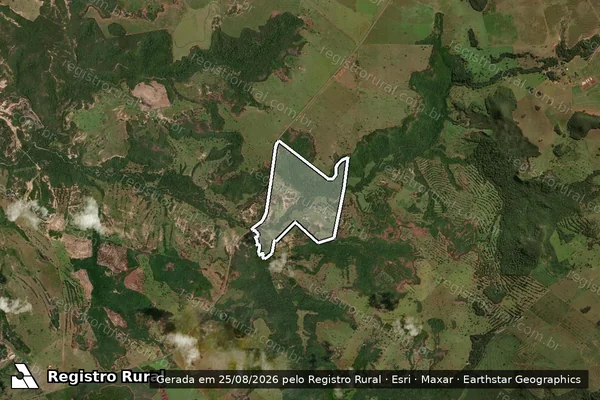 Imagem de satélite de FAZENDA BARREIRO - GLEBA B - GLEBA B-1 em Camapuã - MS